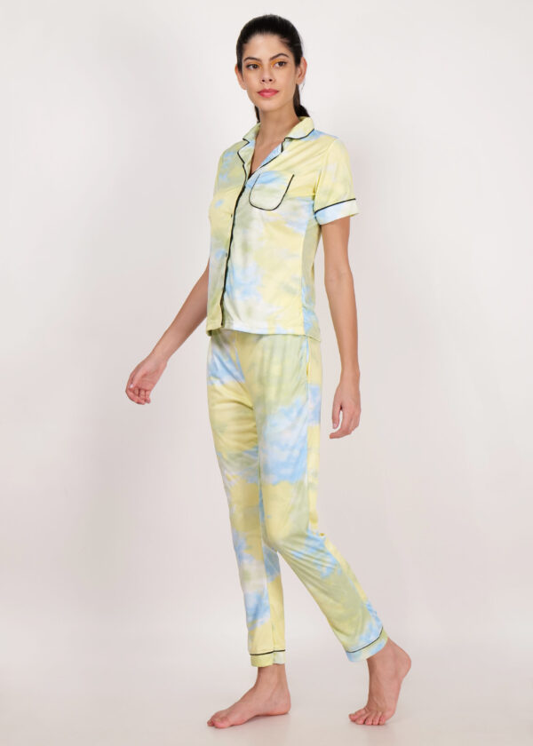 Printed Night Suit Set For Ladies