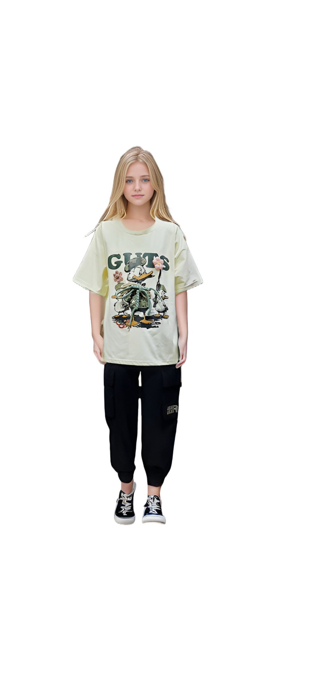 guts duck oversized t-shirt for boys