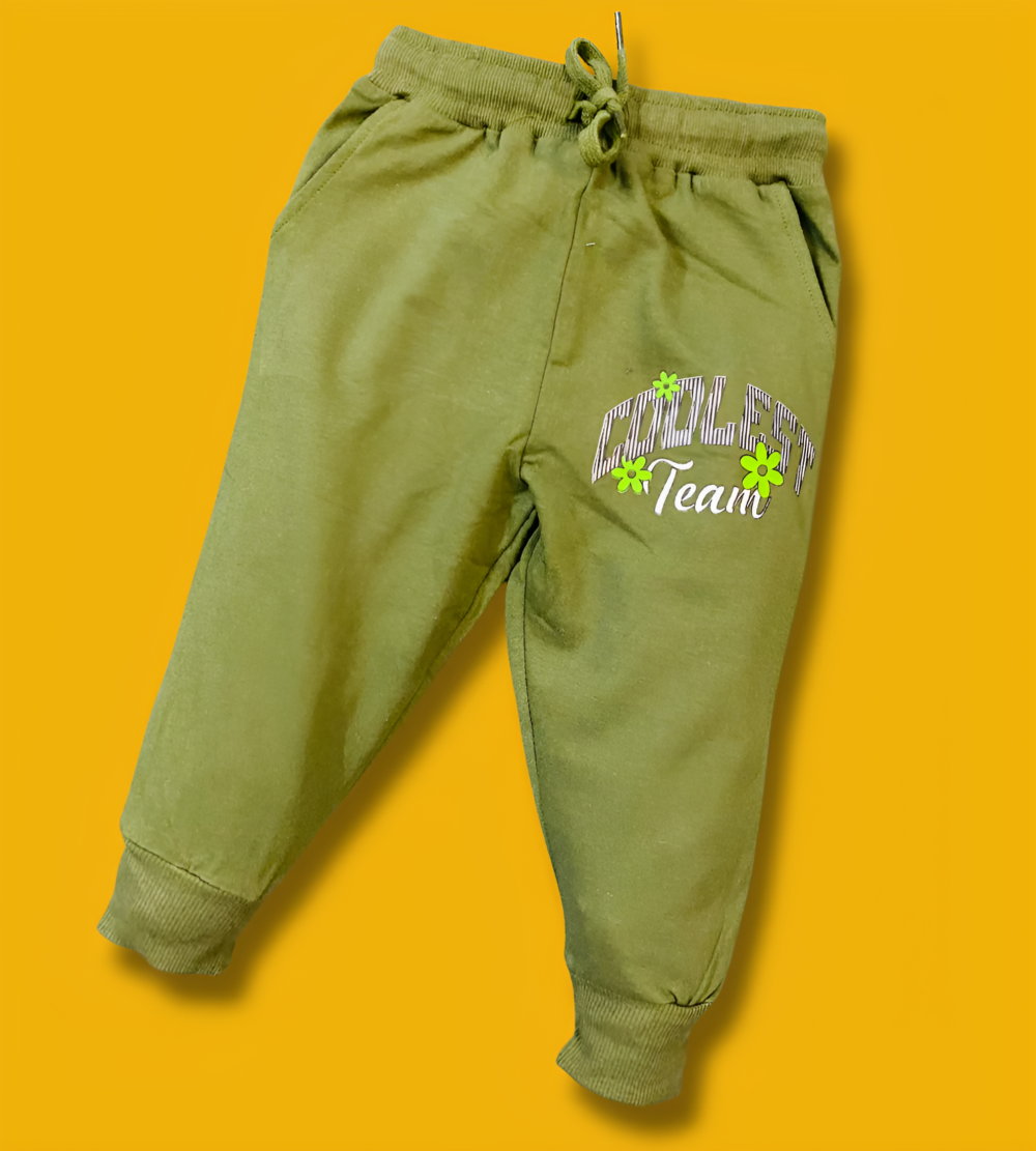 Green Jogger Set For Kids