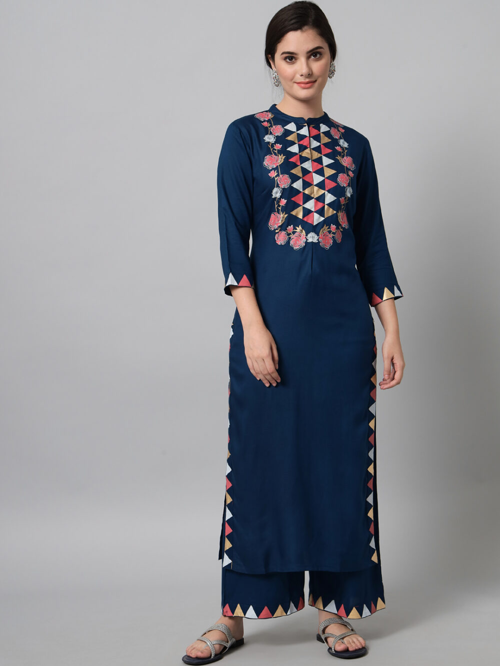 shop now glorious kurta and plazzo set for women