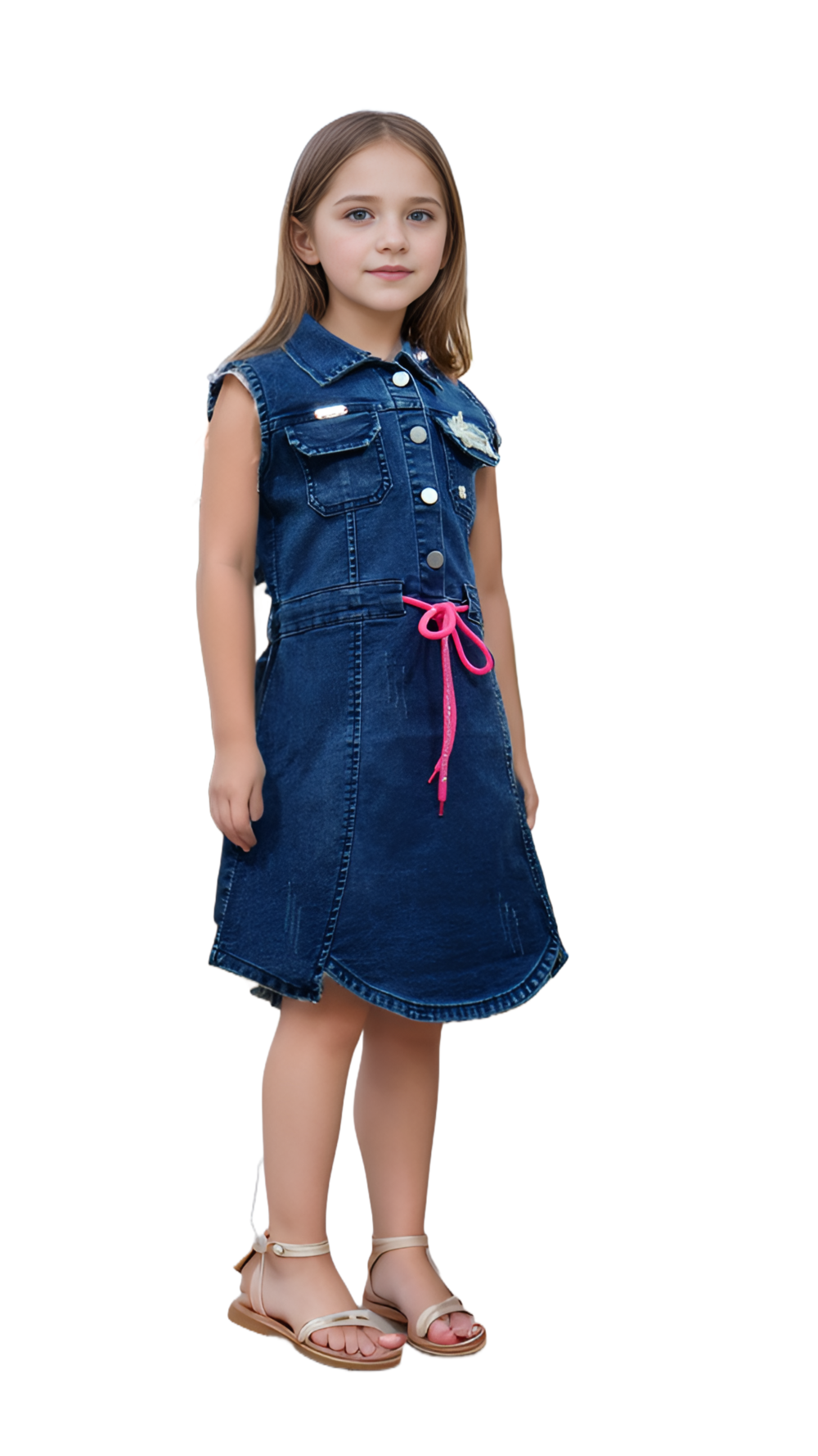 one piece denim dress for kids shop now