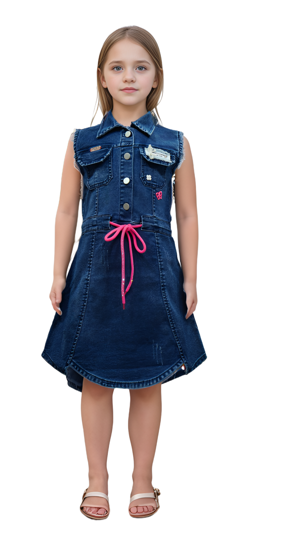 shop one piece denim dress for kids