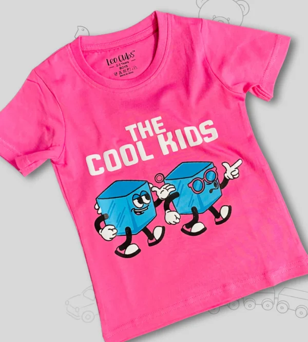 Cool Kids Text Printed Tshirt For Boys