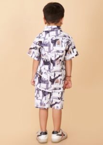 Boys Half Sleeves Shirt And Shorts - Image 3