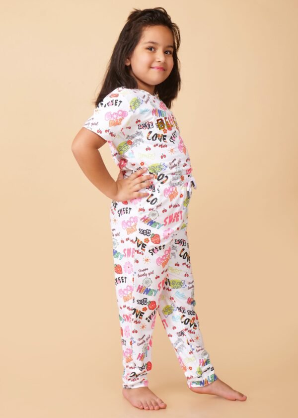 Girls Printed Joggers​ cord set - Image 3