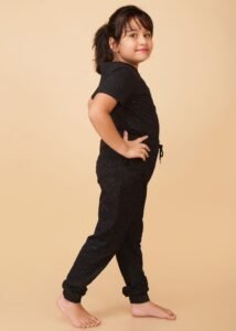 Black Joggers Clothing Set For Girls - Image 3