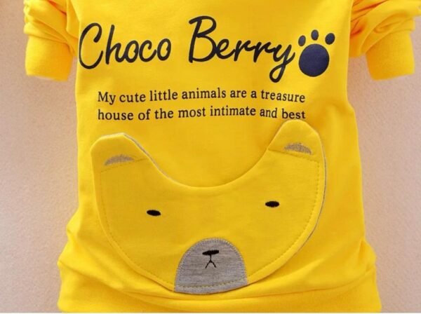 Choco Berry Hoodie Set For Boys | Yellow - Image 2