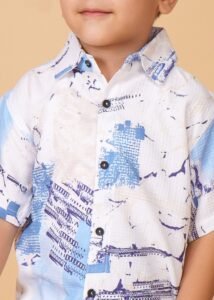 Boys Printed Linen Imported Clothing Sets - Image 6