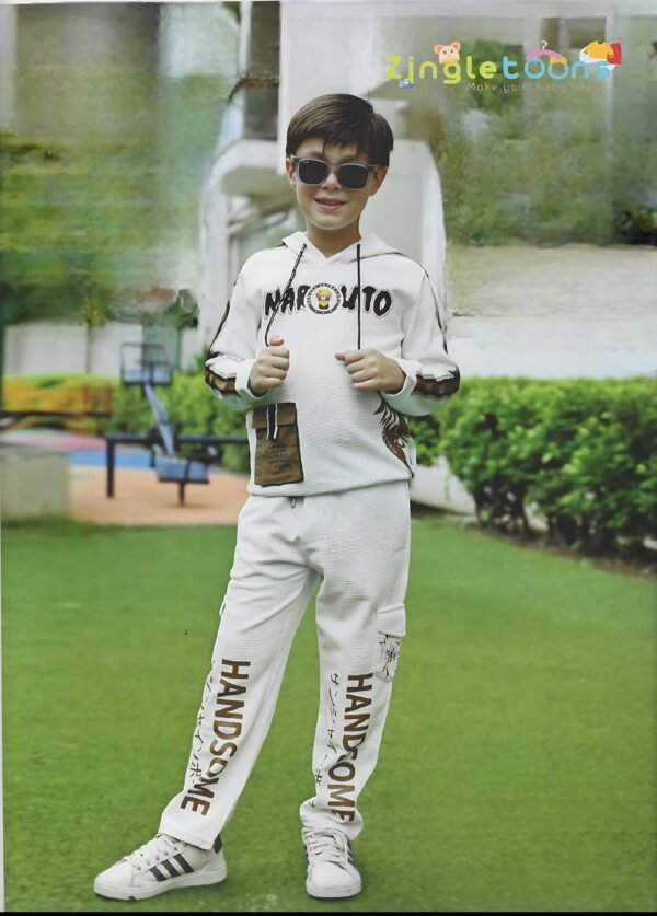 Stylish Naruto Printed Boys Track Suit - Image 2