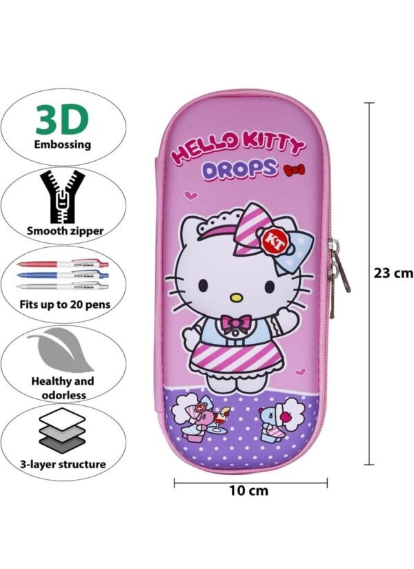 pencel case for girls hello kitty drops theme - Image 2