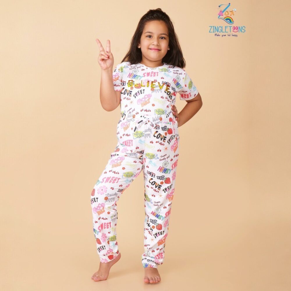 Girls Printed Joggers​ cord set