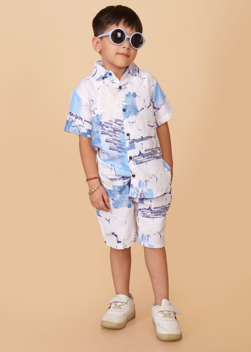 Boys Printed Linen Imported Clothing Sets - Image 2