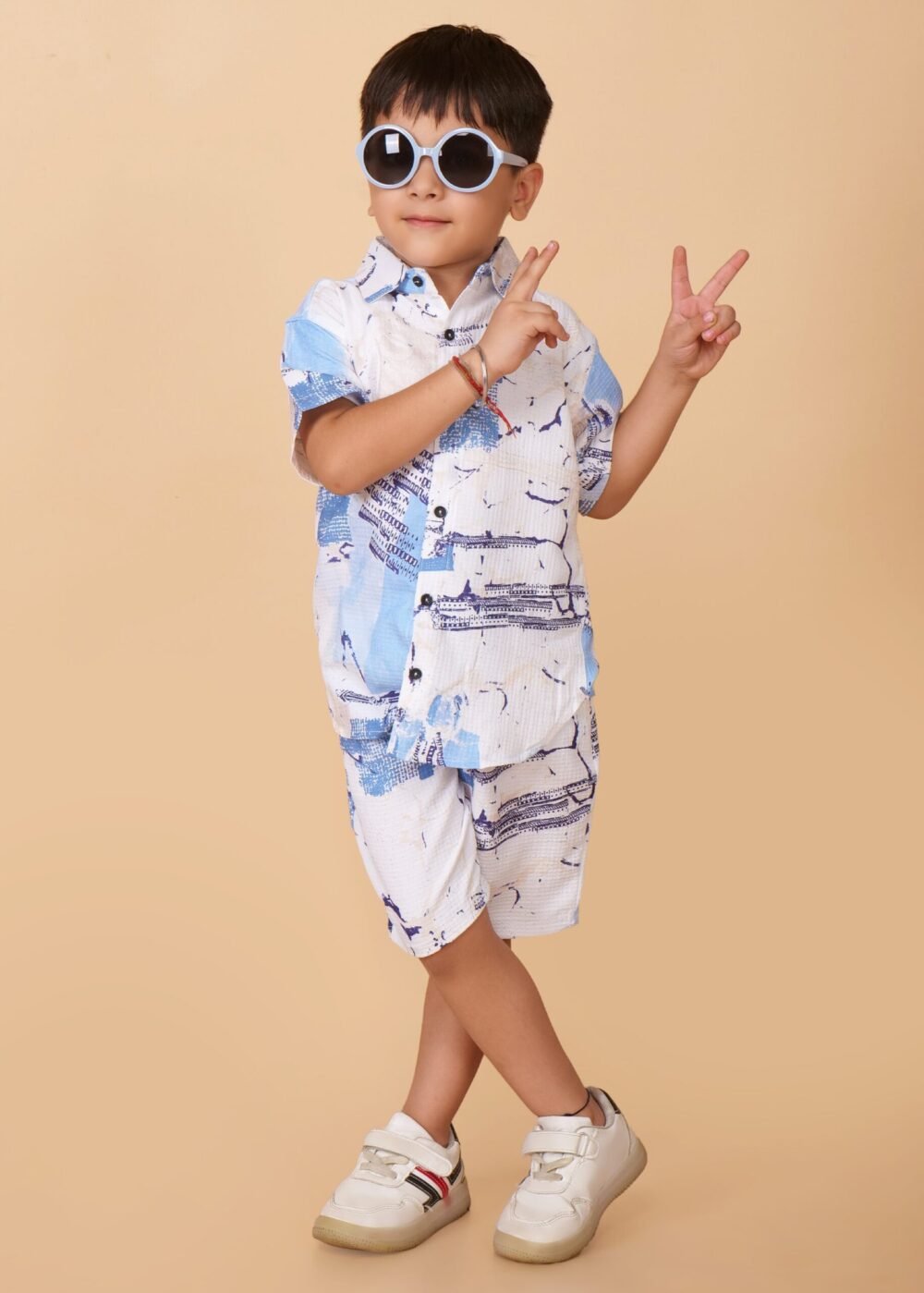 Boys Printed Linen Imported Clothing Sets - Image 5