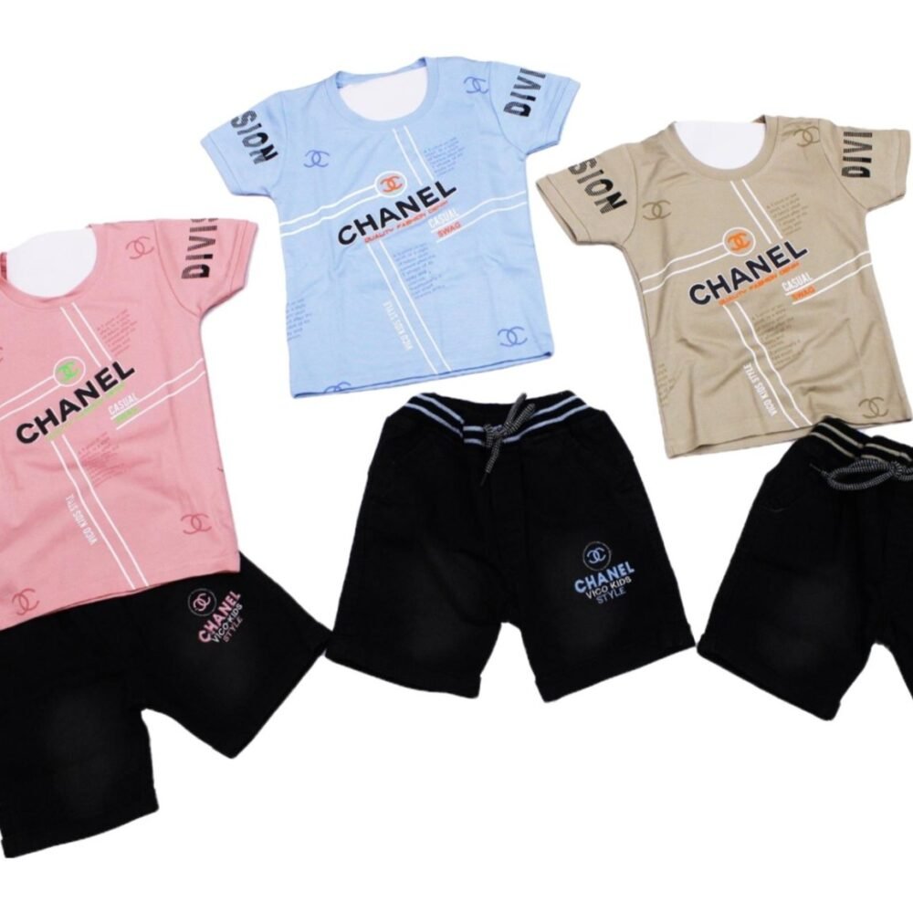 Welfit Printed Cotton Boy's Half Sleeve T-Shirt & Shorts