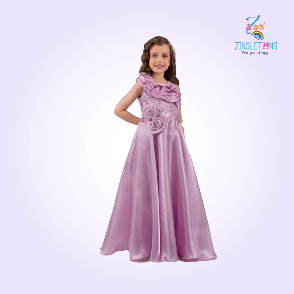 Designer Embellished And Stone Work Party Wear Gown For Girls