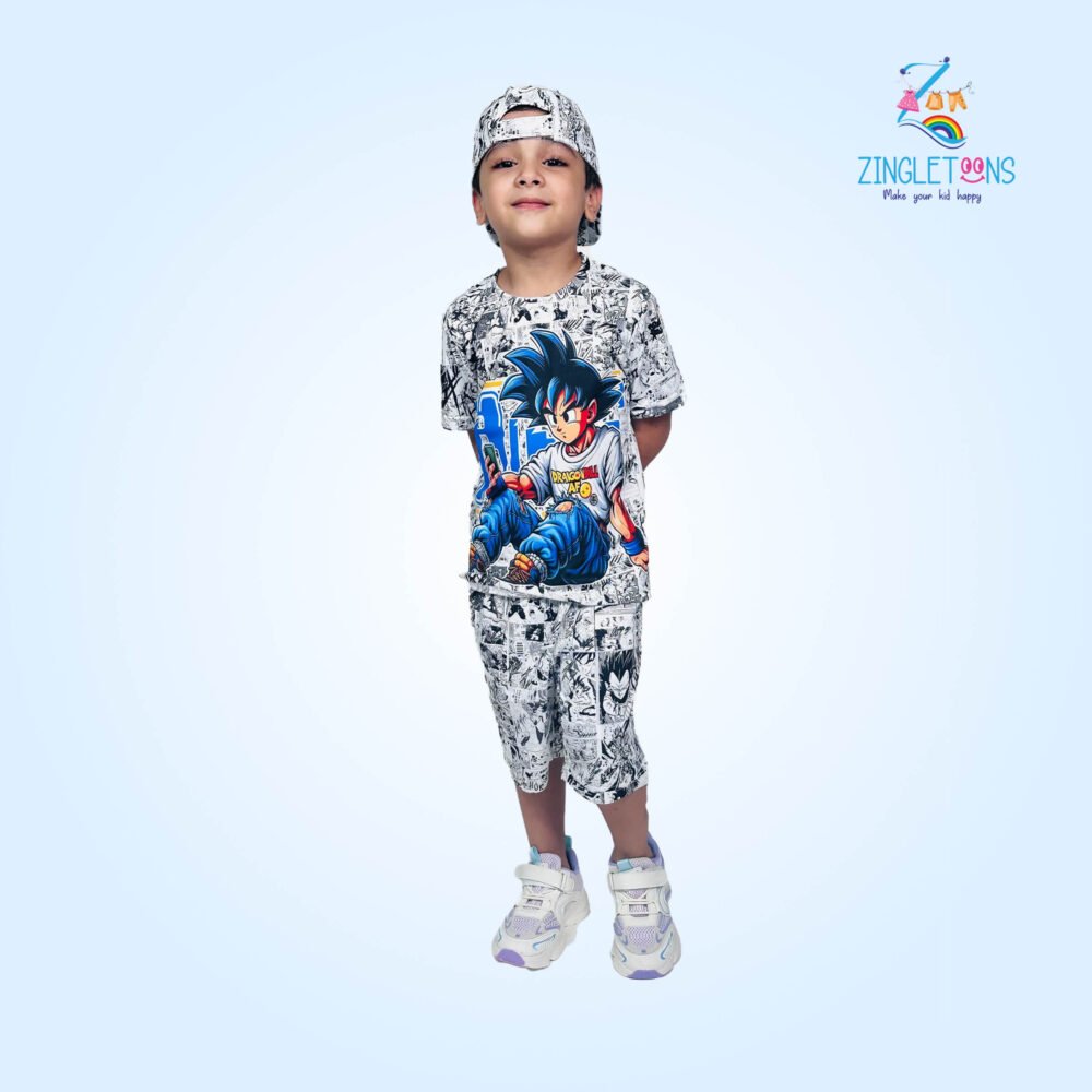 Boys Graphic Tshirt And Short Set Naruto