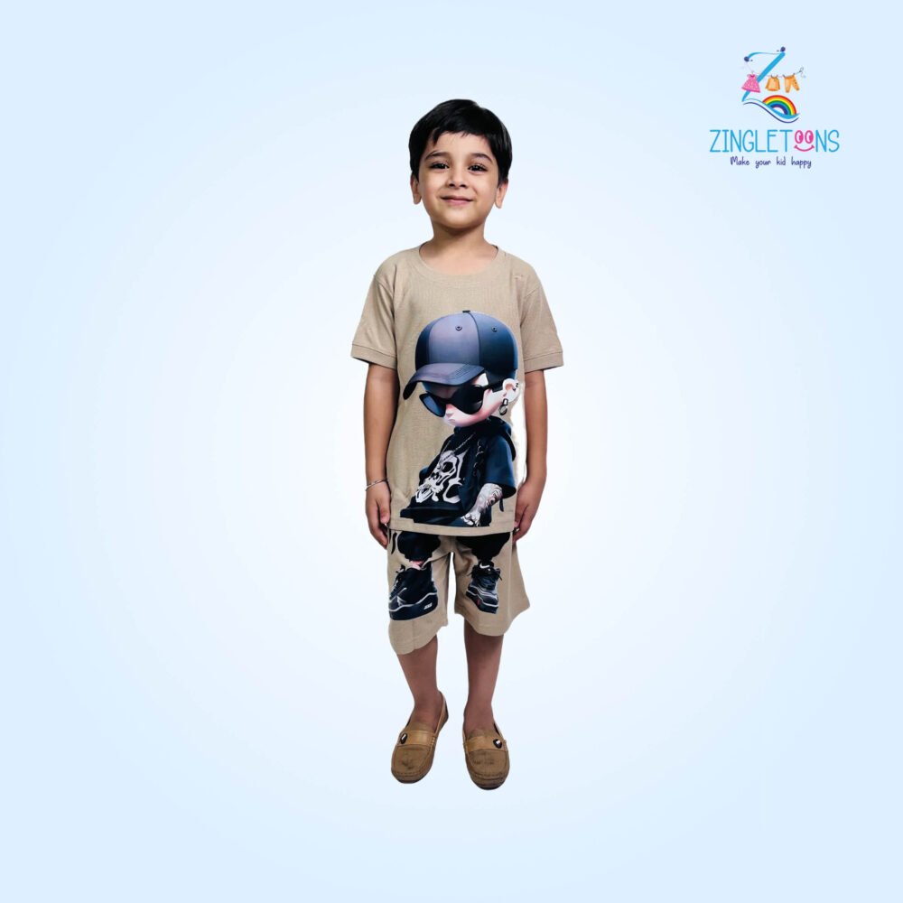 Boys Graphic Tshirt And Short Set -Diego Print