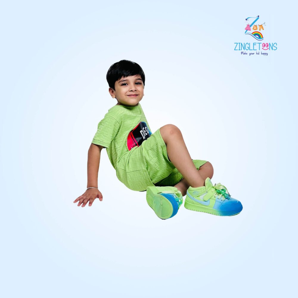 Boys Graphic Tshirt And Short Set -Diego Print - Image 3