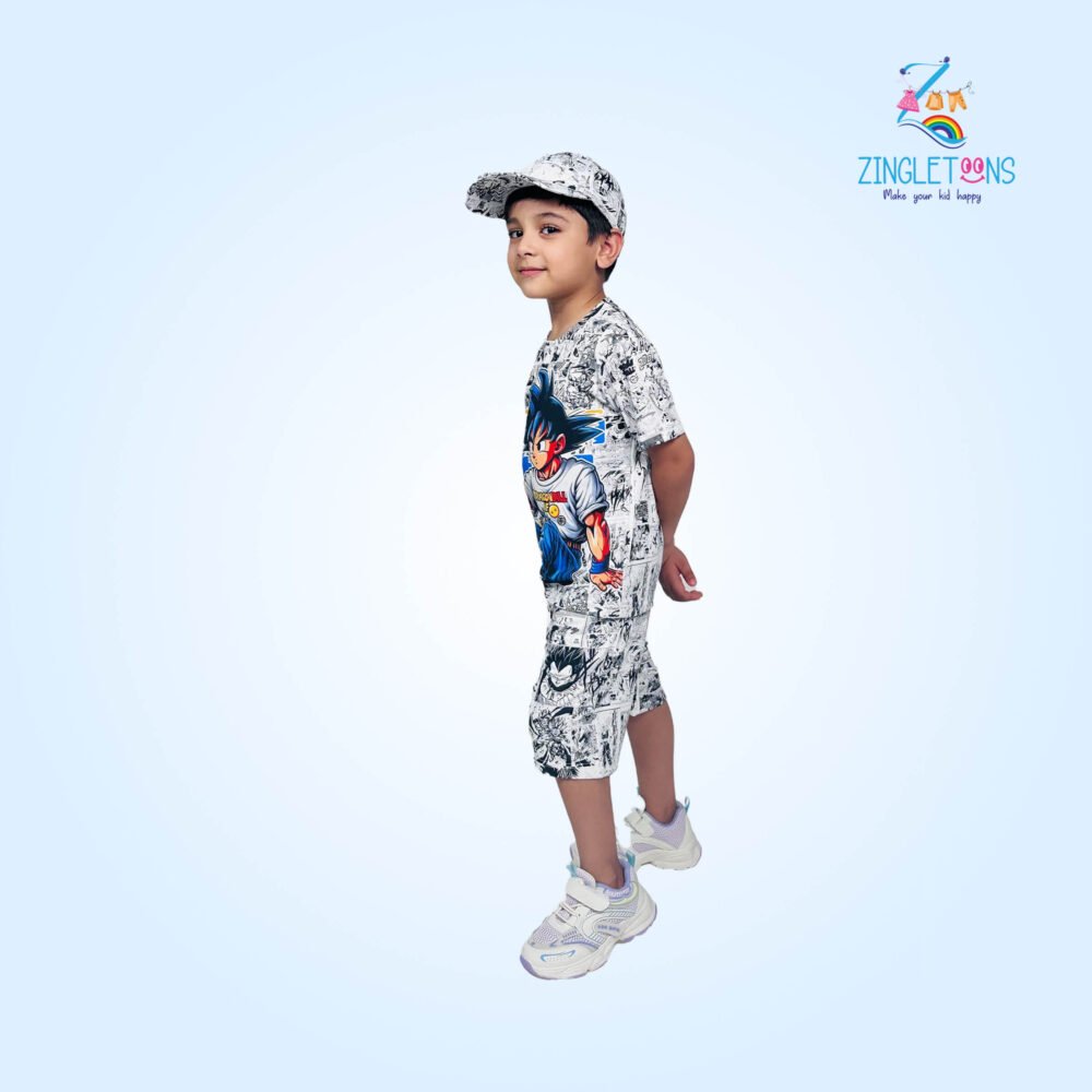 Boys Graphic Tshirt And Short Set Naruto - Image 3