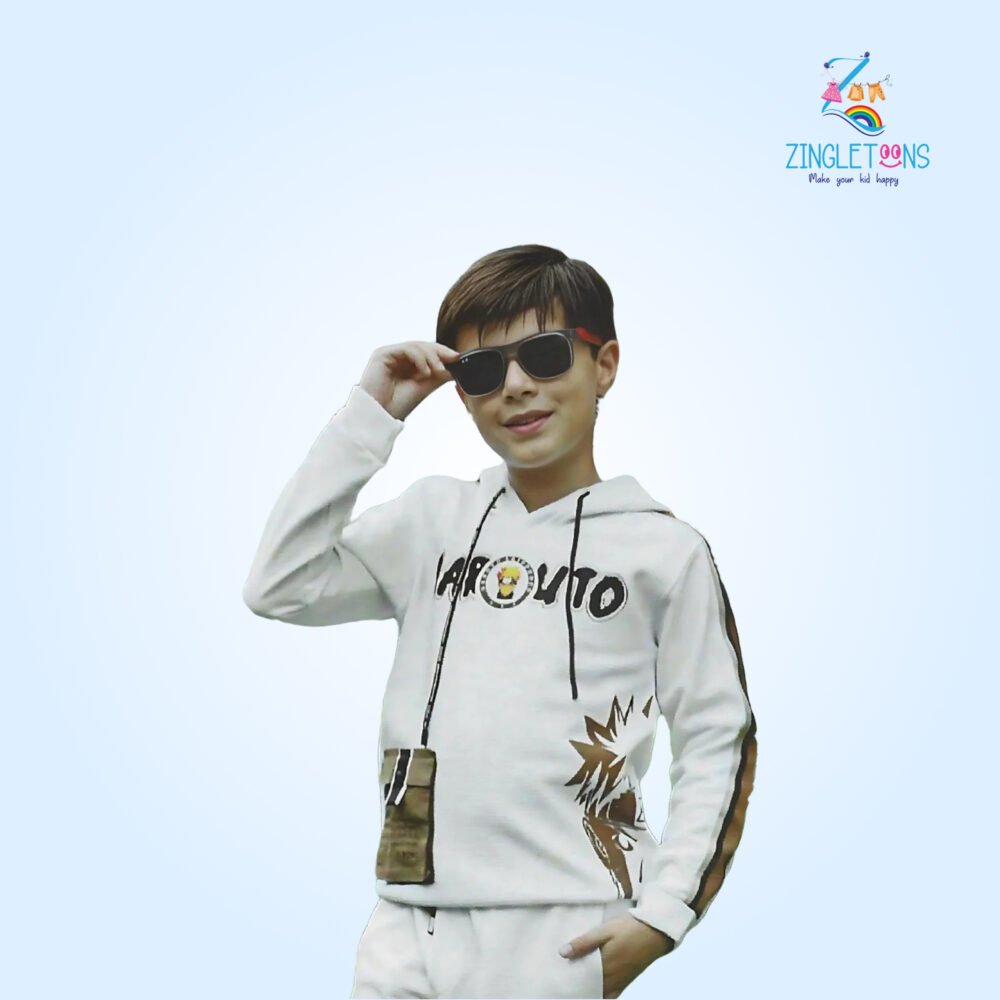Stylish Naruto Printed Boys Track Suit - Image 2