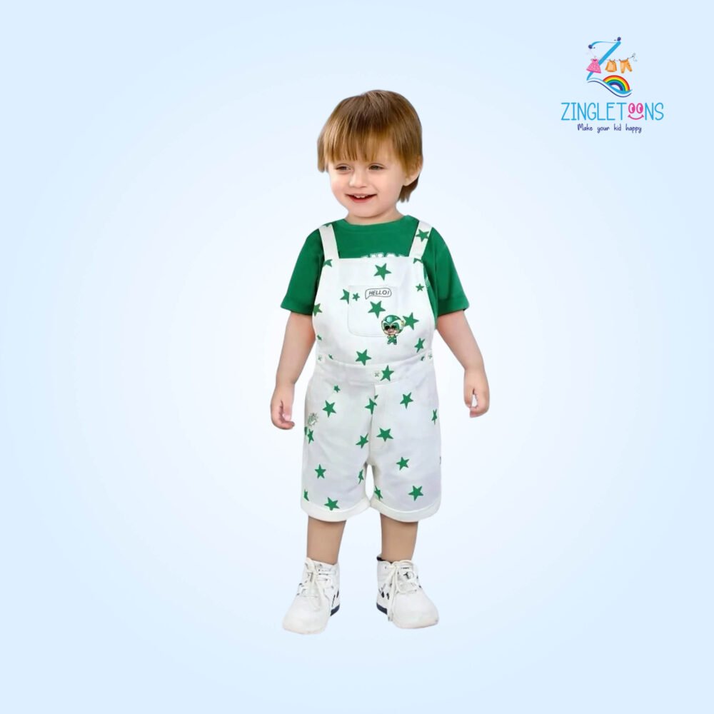 Stylish Trendy Kids Multicolor Cotton dungaree for baby boy and baby girl