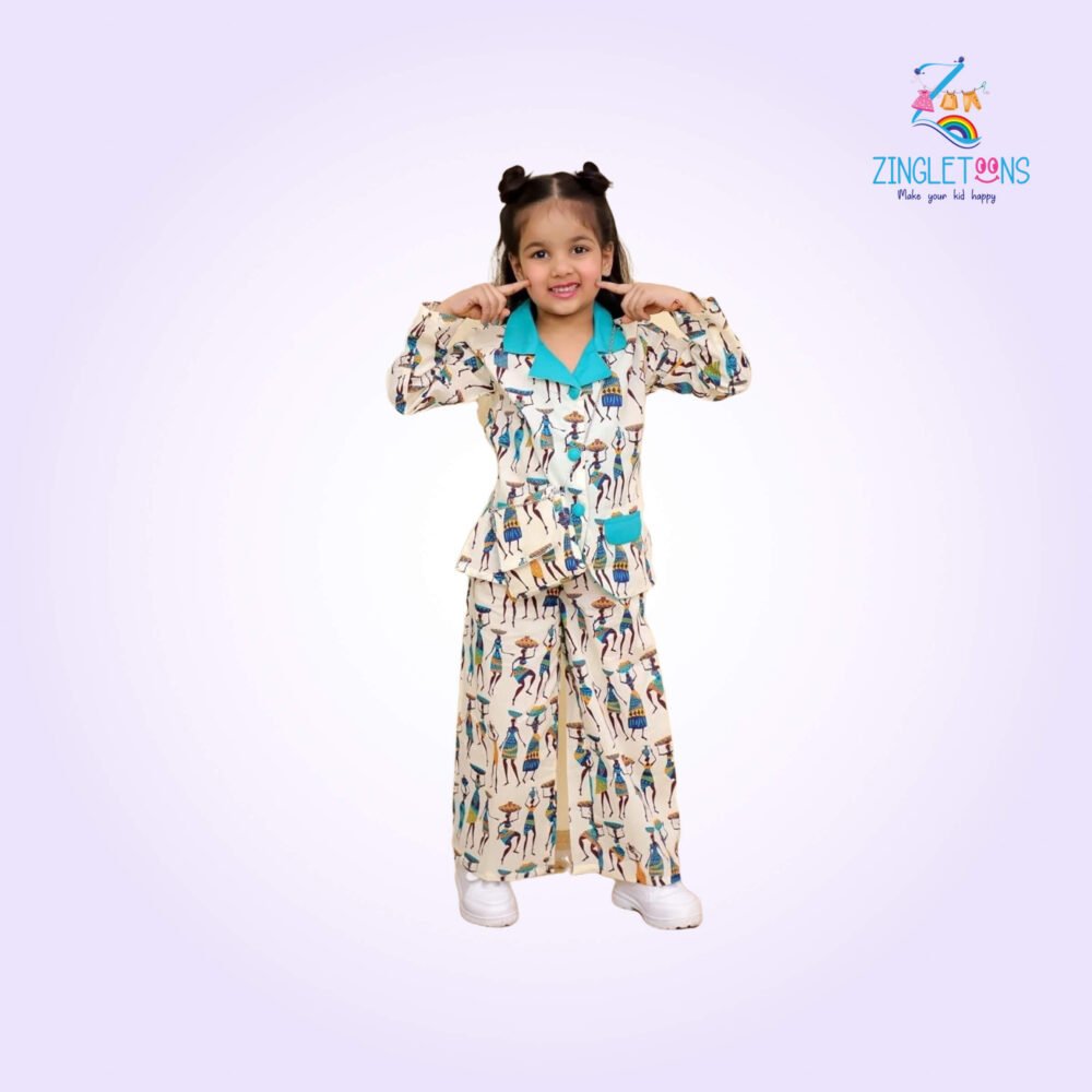 Girls cords set with matching sling bag