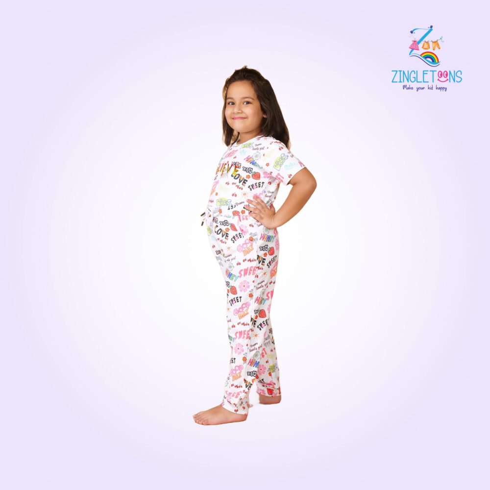 Girls Printed Joggers​ cord set - Image 4