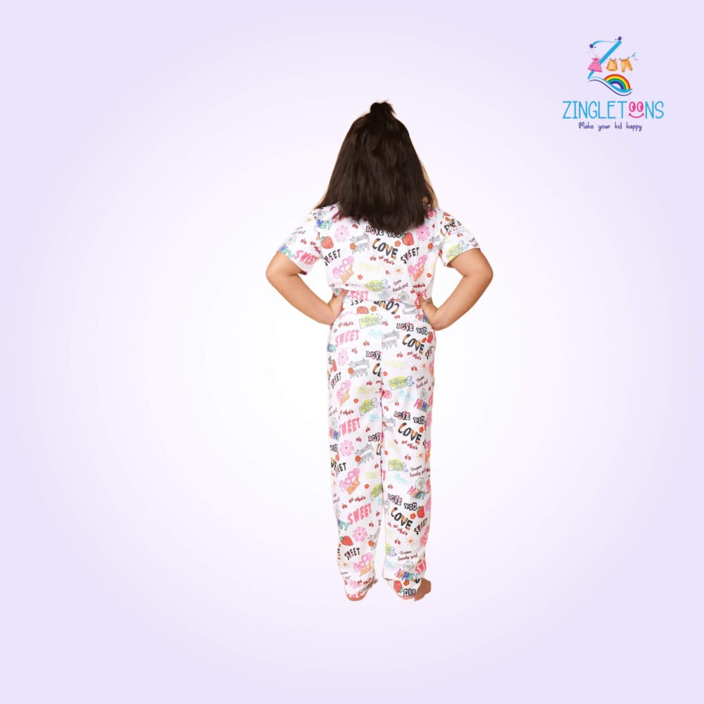 Girls Printed Joggers​ cord set - Image 3