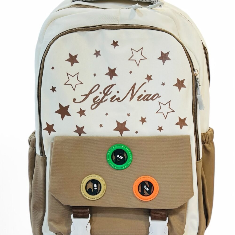 Light brown backpack for school kids