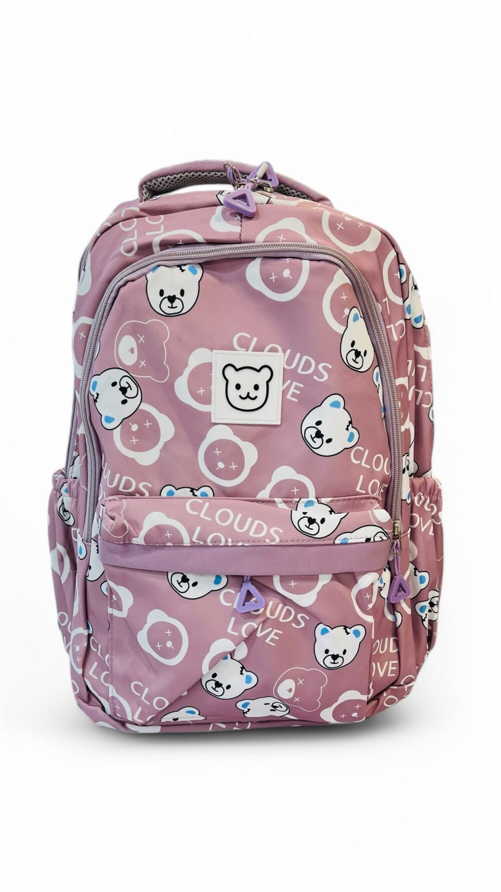 Clouds love purple backpack