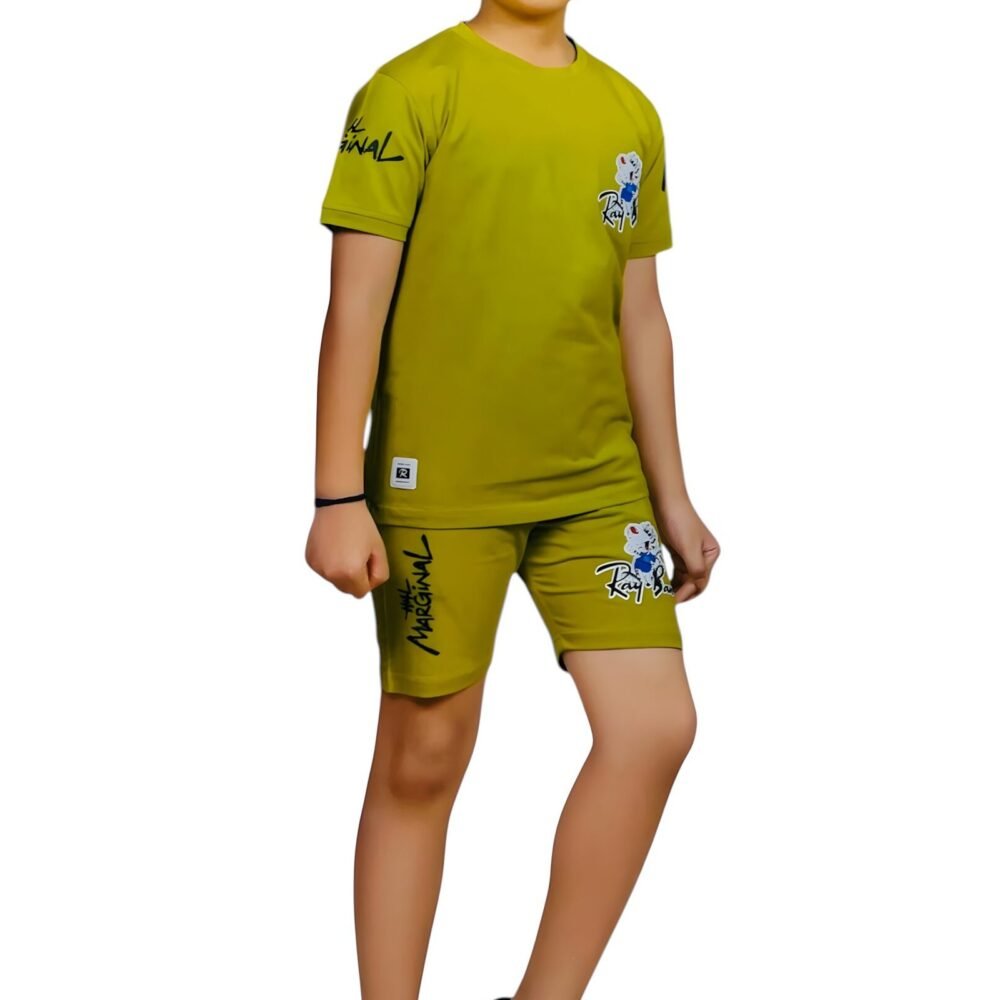 Boys' Trendy Summer Co-ord Set – Graphic T-Shirt & Shorts