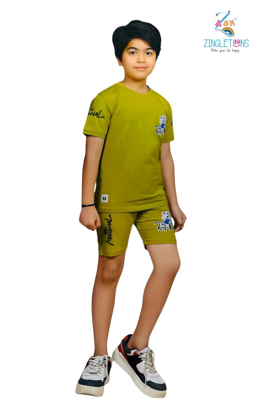 Boys' Trendy Summer Co-ord Set – Graphic T-Shirt & Shorts