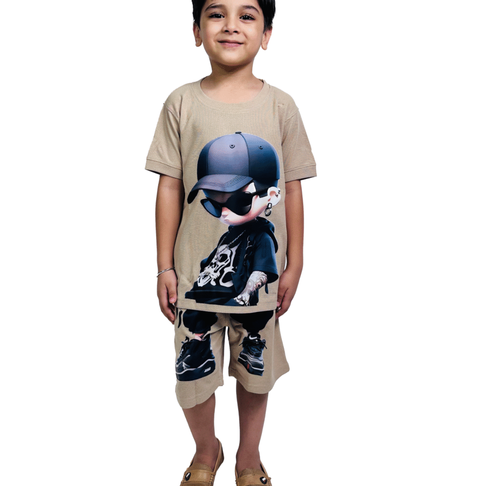 Boys Graphic Tshirt And Short Set -Diego Print