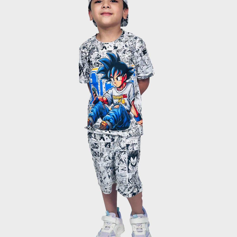 Boys Graphic Tshirt And Short Set Naruto