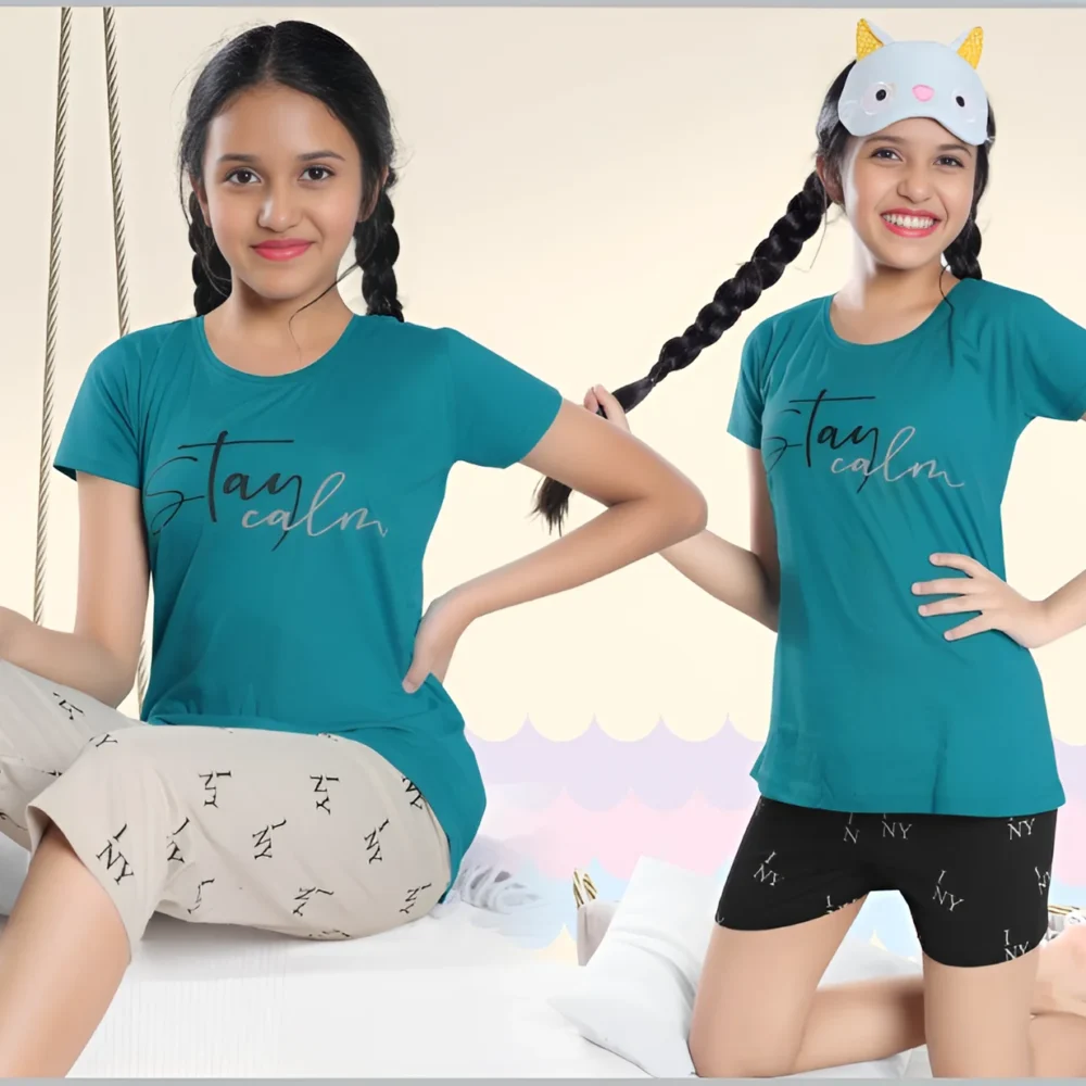 Girls Combo T Shirts Night Wear​