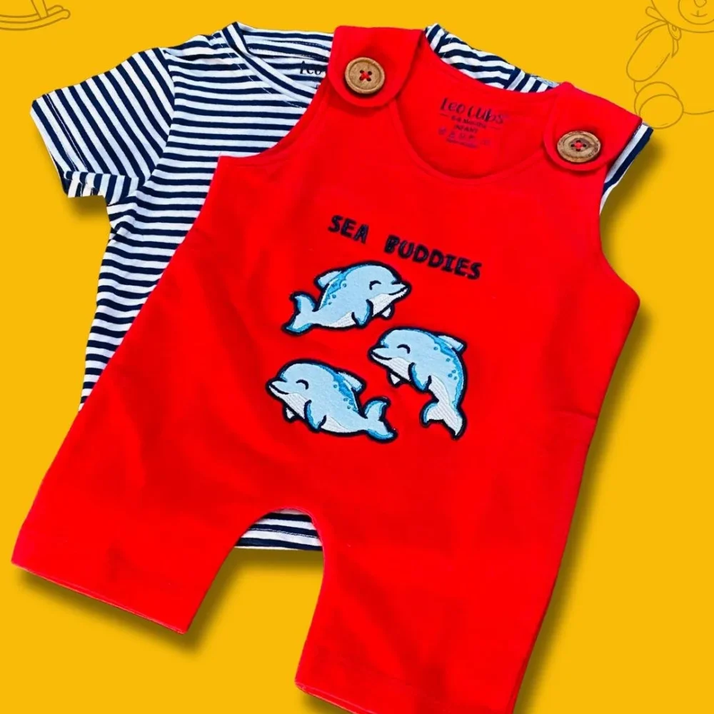 Dolphin Printed Lounge Wear For Girls