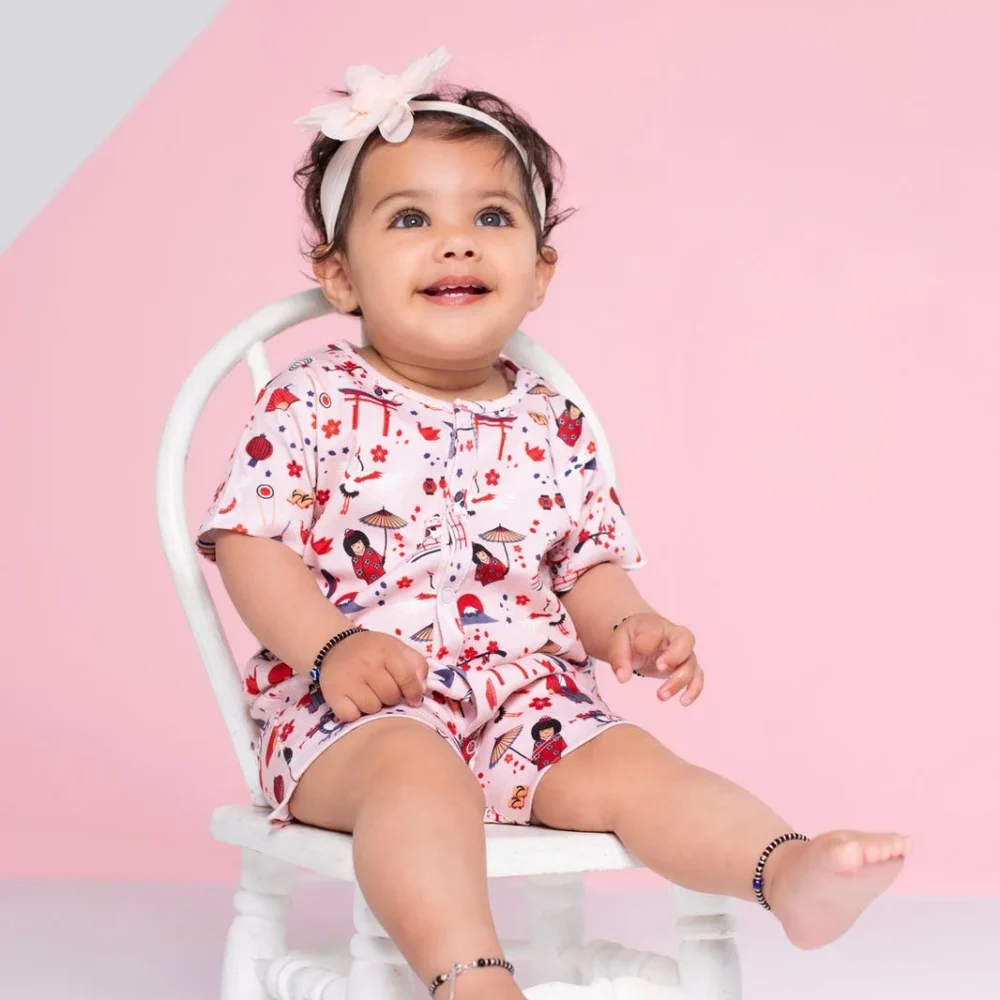 tokyo travelers short sleeve romper suit