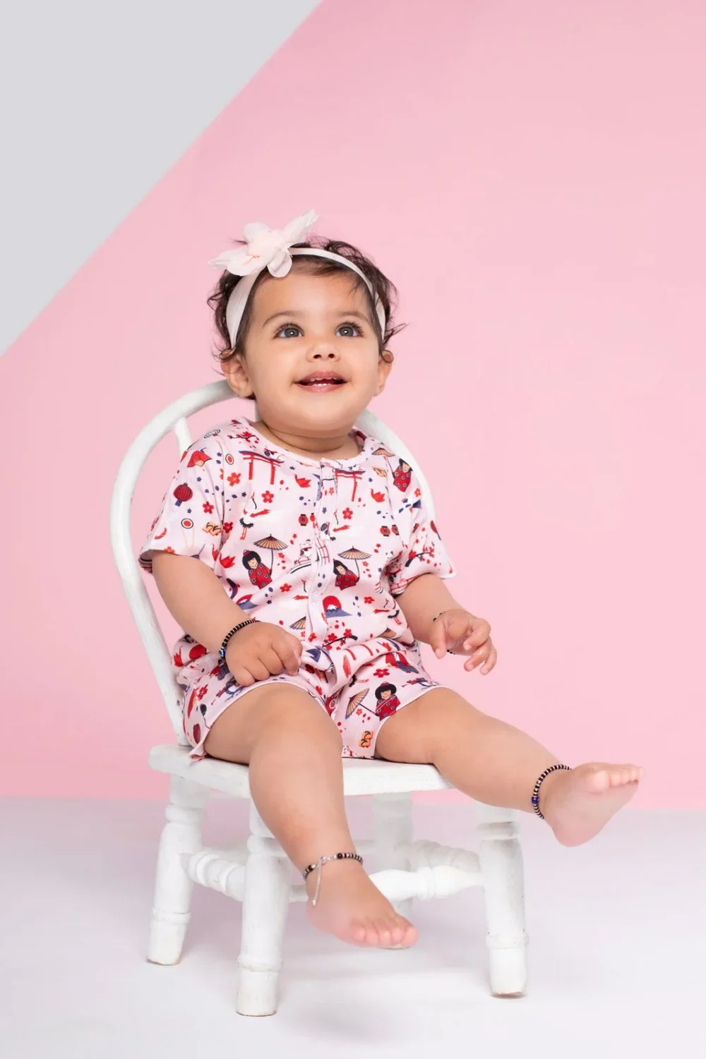 tokyo travelers short sleeve romper suit