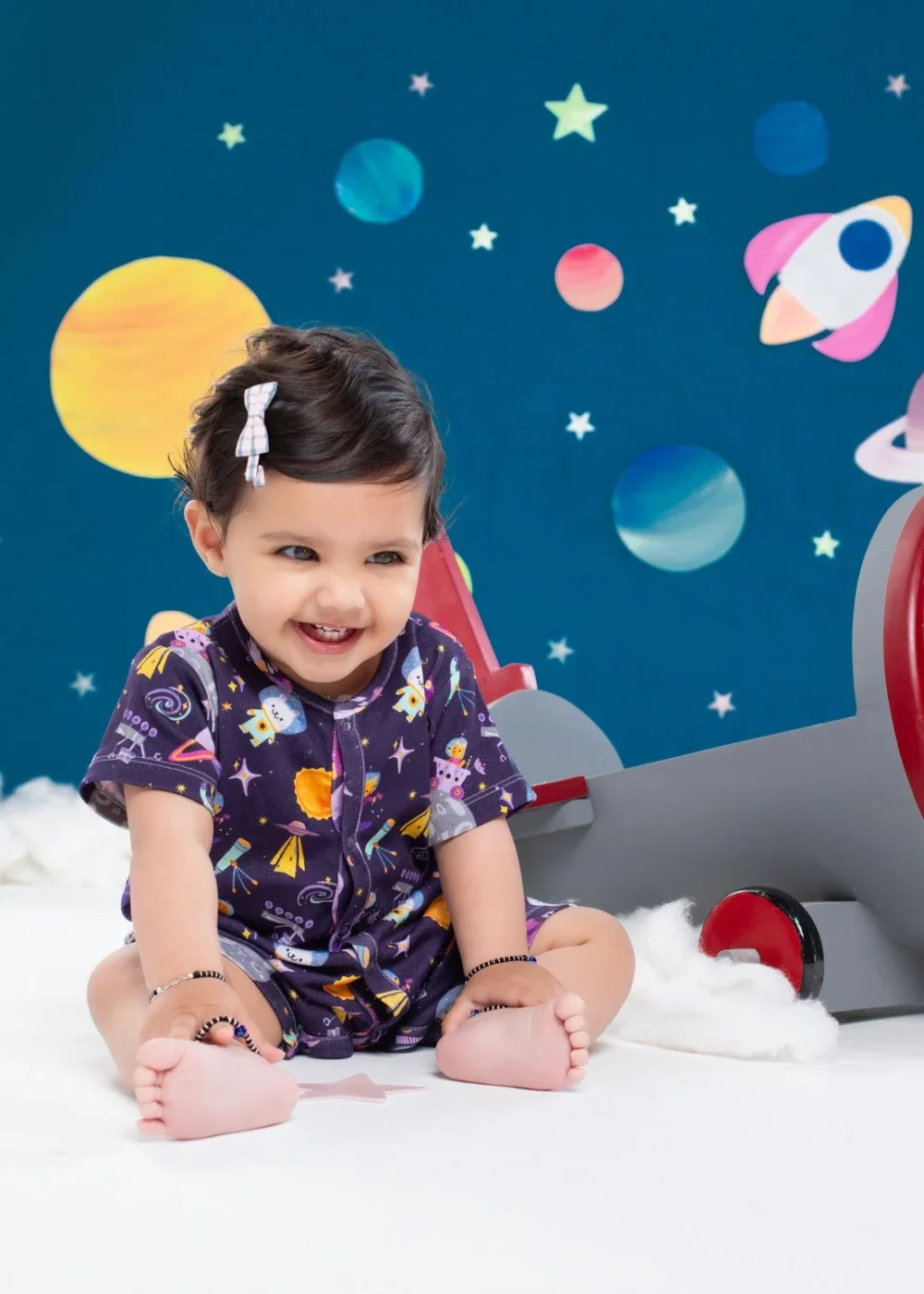 No place like space short sleeve romper suit - Image 3
