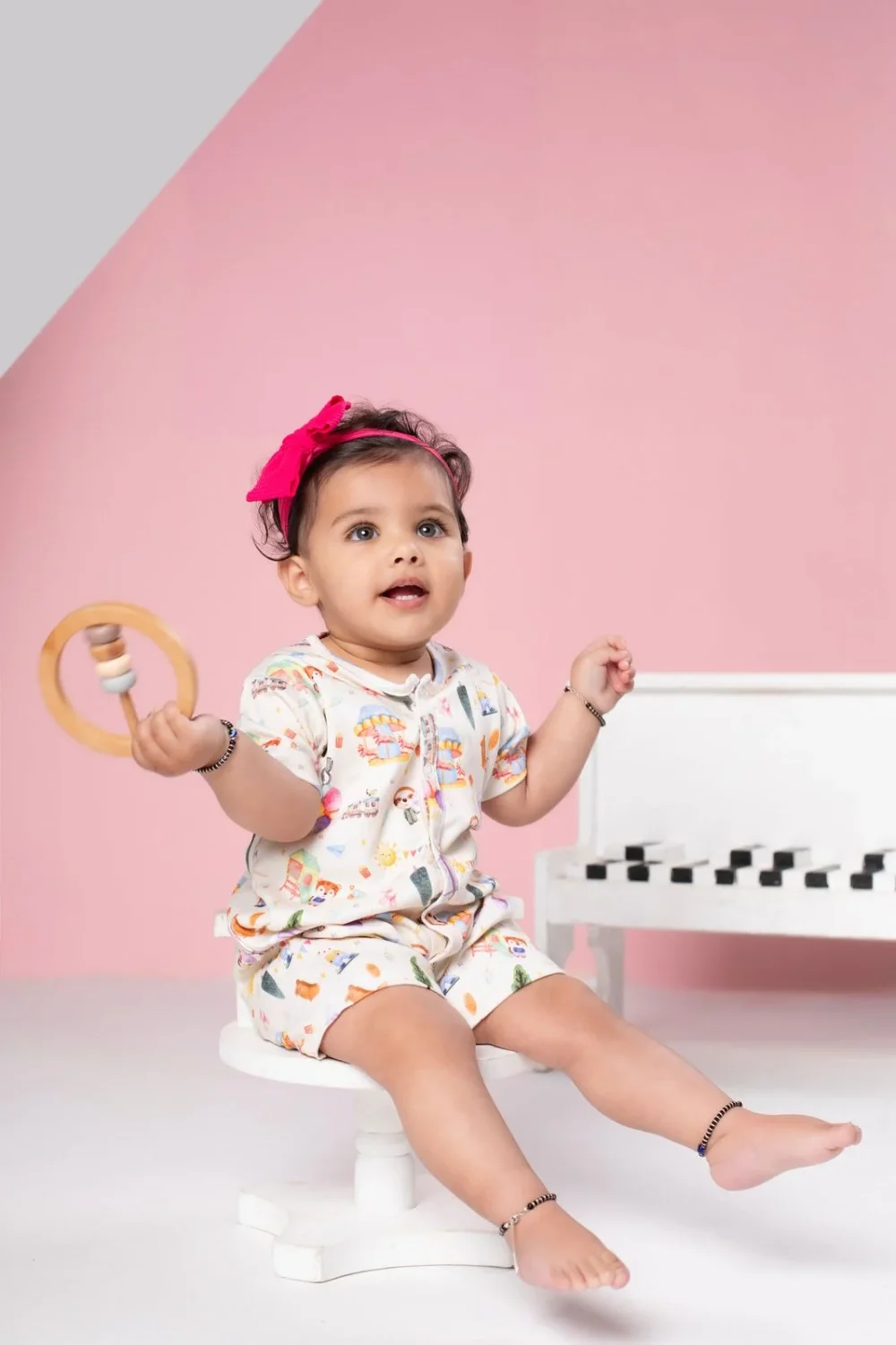A Day in park short sleeve Romper Suit