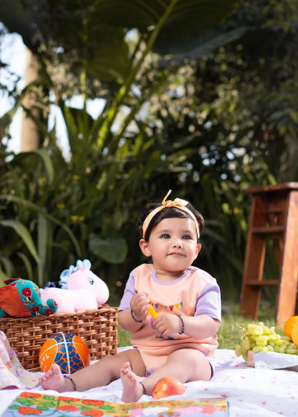 Swing Bunny In The Park Short Sleeve Bodysuit