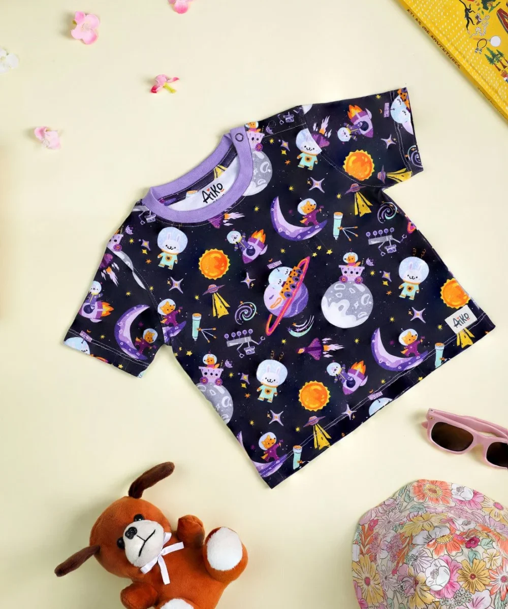 No Place Like Space Half Sleeve Tshirt - Image 5