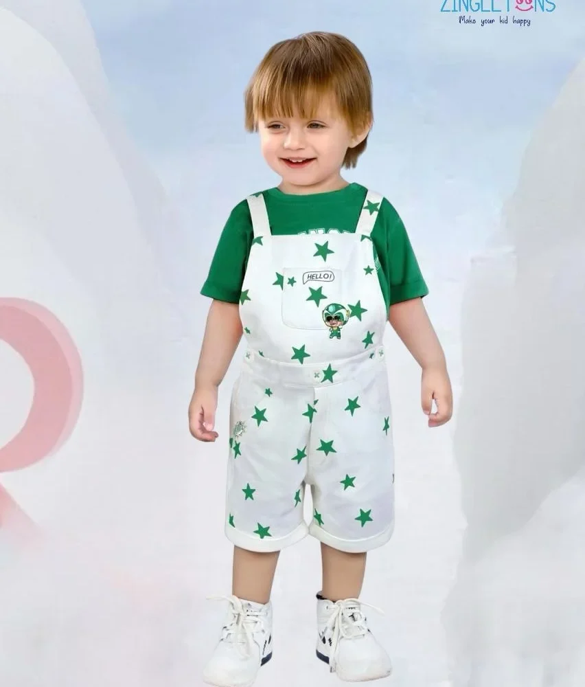 Stylish Trendy Kids Multicolor Cotton dungaree for baby boy and baby girl