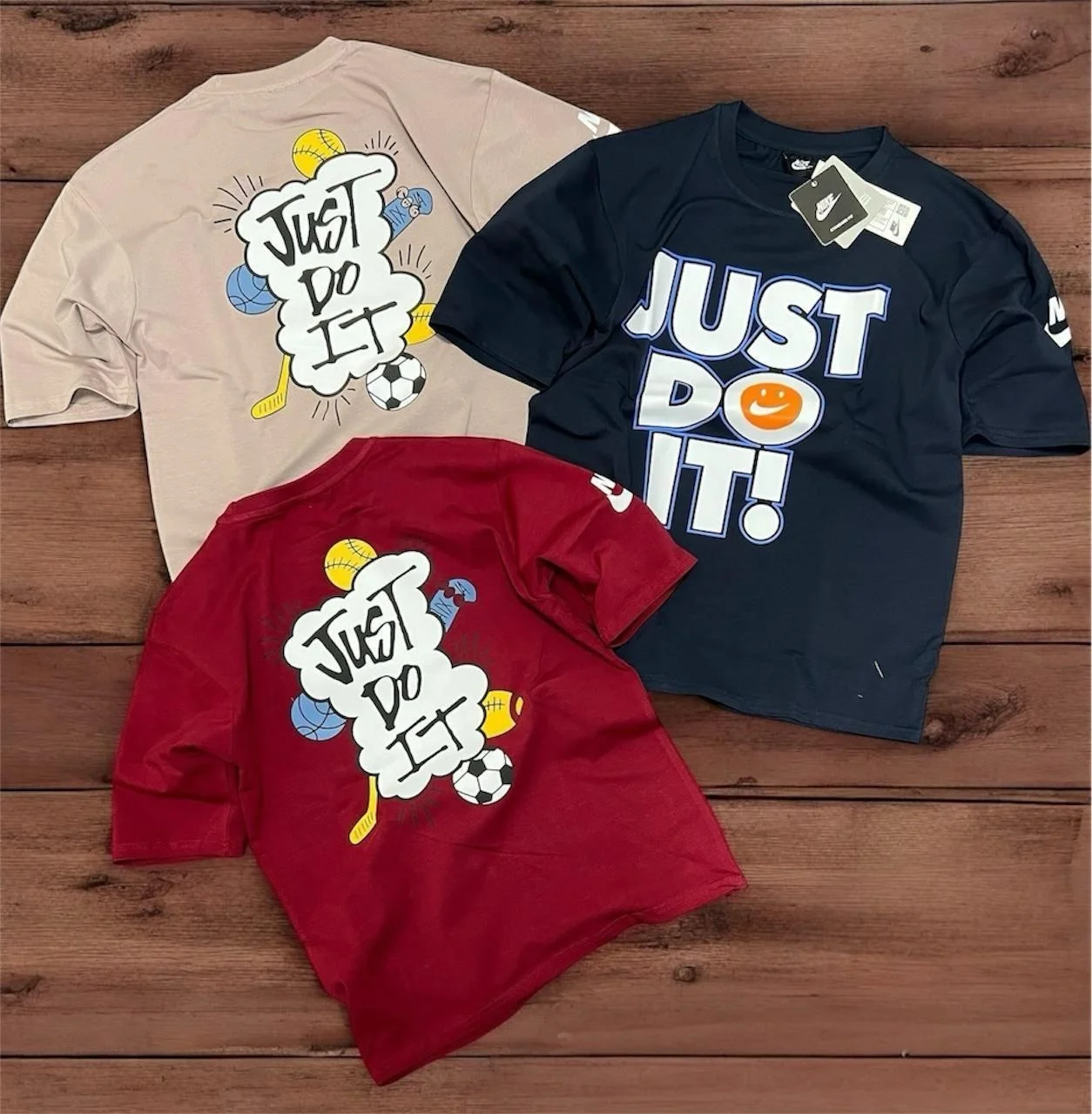 Just Do It Round Neck Pure Cotton T-Shirt