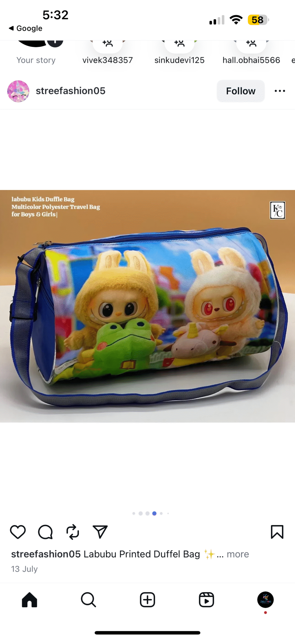 Kids Cartoon Printed Pencil Pouch – Multipurpose duffle Bag for School - Image 5