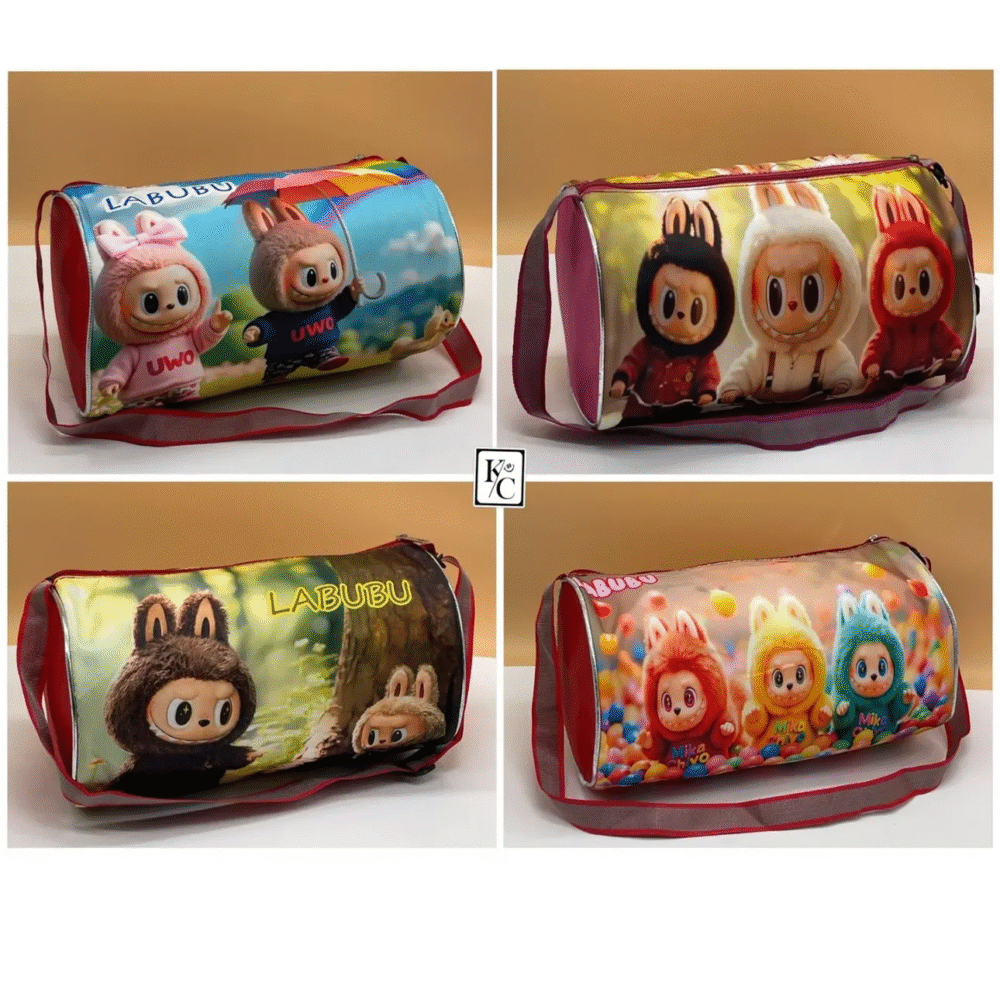 Kids Cartoon Printed Pencil Pouch – Multipurpose duffle Bag for School