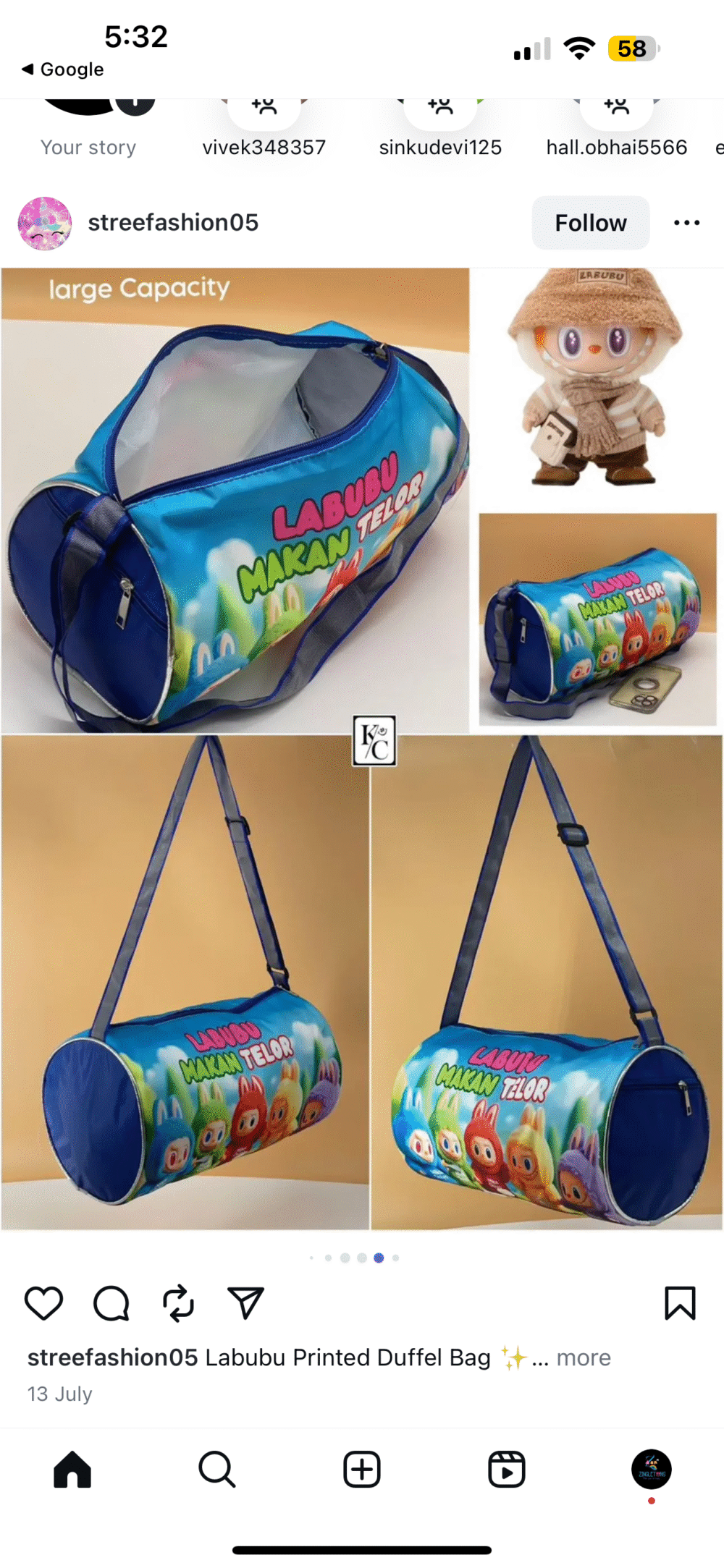 Kids Cartoon Printed Pencil Pouch – Multipurpose duffle Bag for School - Image 7