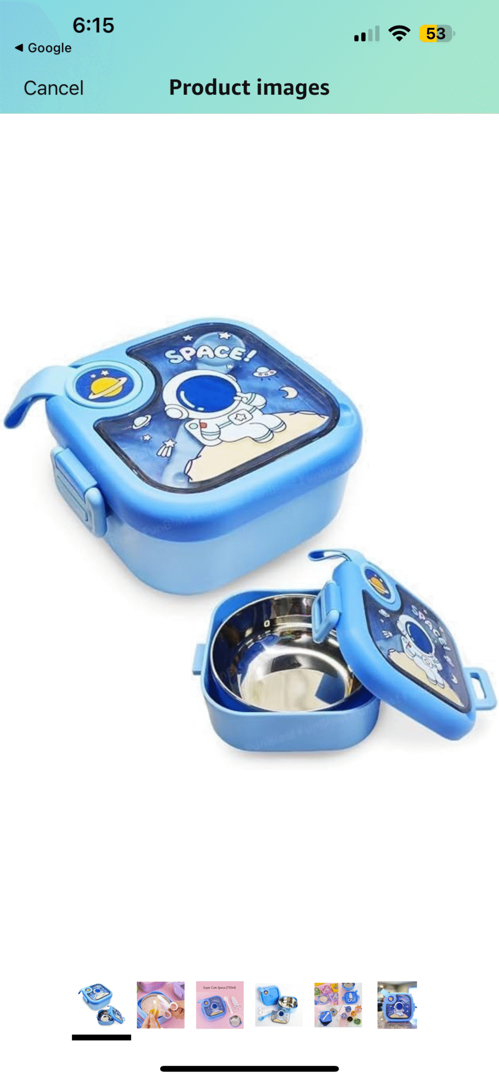 Super Cute Space Lunch Box for Kids – 750ml | Leakproof & Durable - Image 5