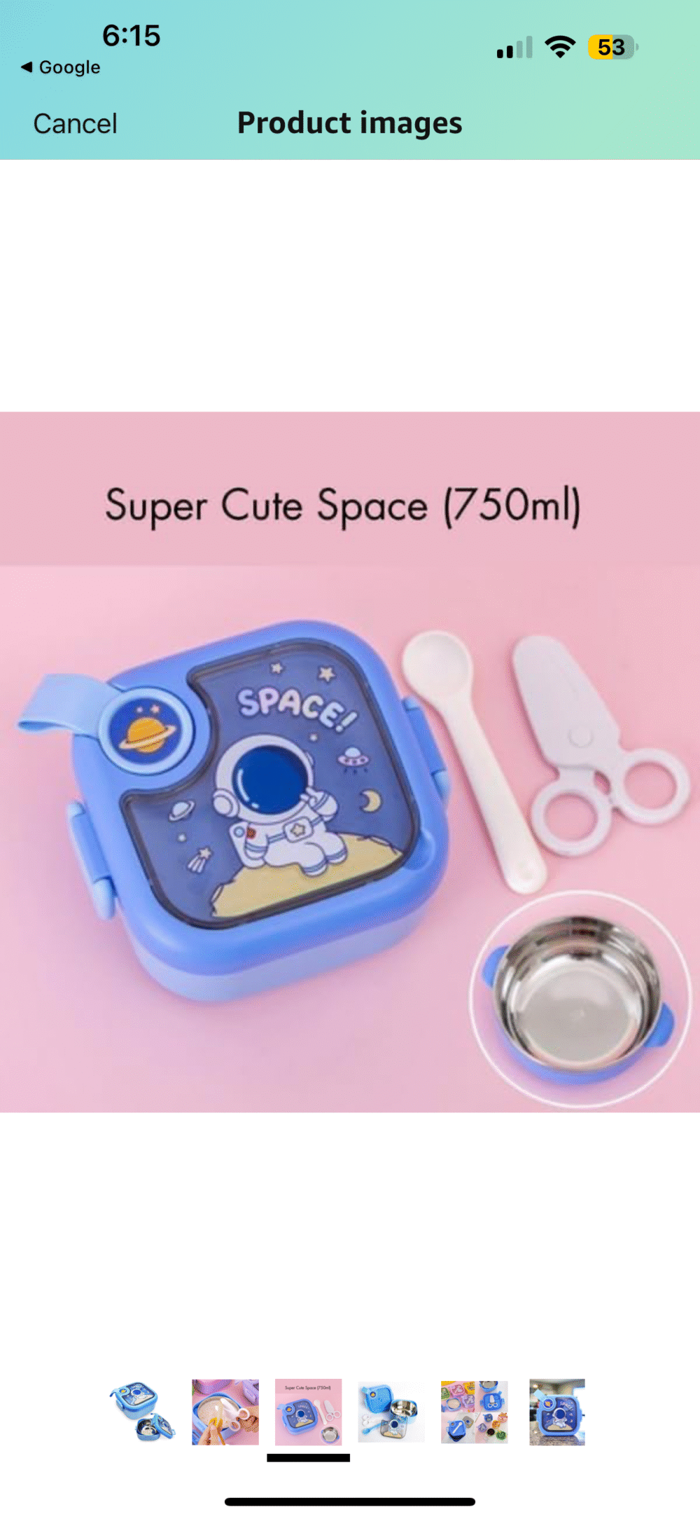 Super Cute Space Lunch Box for Kids – 750ml | Leakproof & Durable - Image 2
