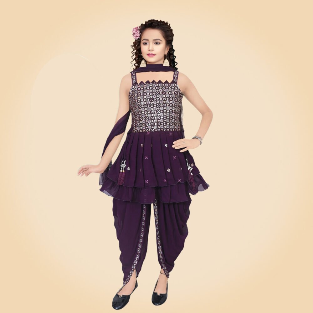 Modern kurty&Dhoti Set For girls